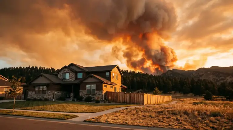 Wildfire smoke and ash